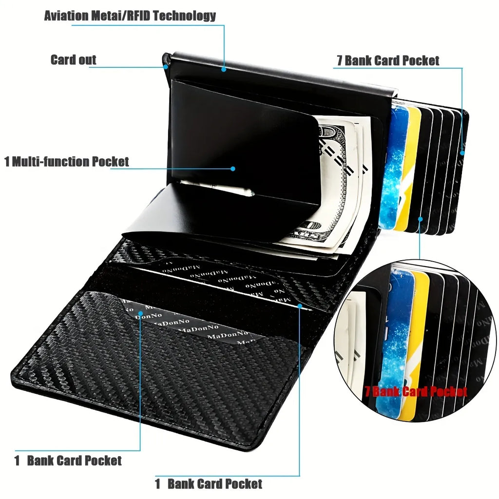 Pop Up Wallet-Carbon Fiber Edition